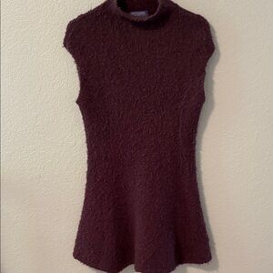 Vivienne Tam Deep Purple Boucle Knit Dress